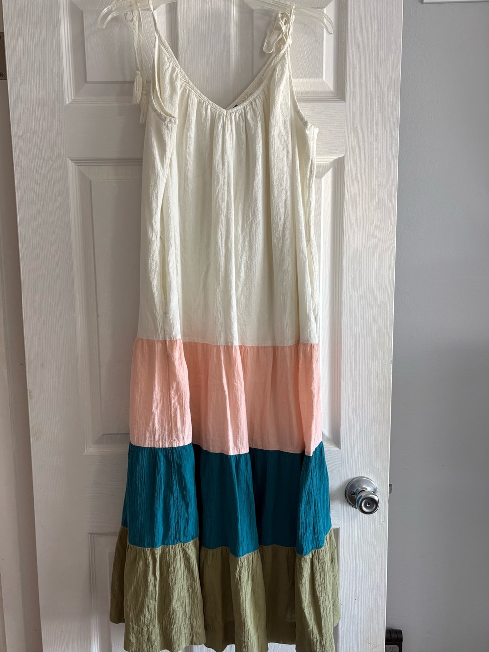 Maxi color block dress